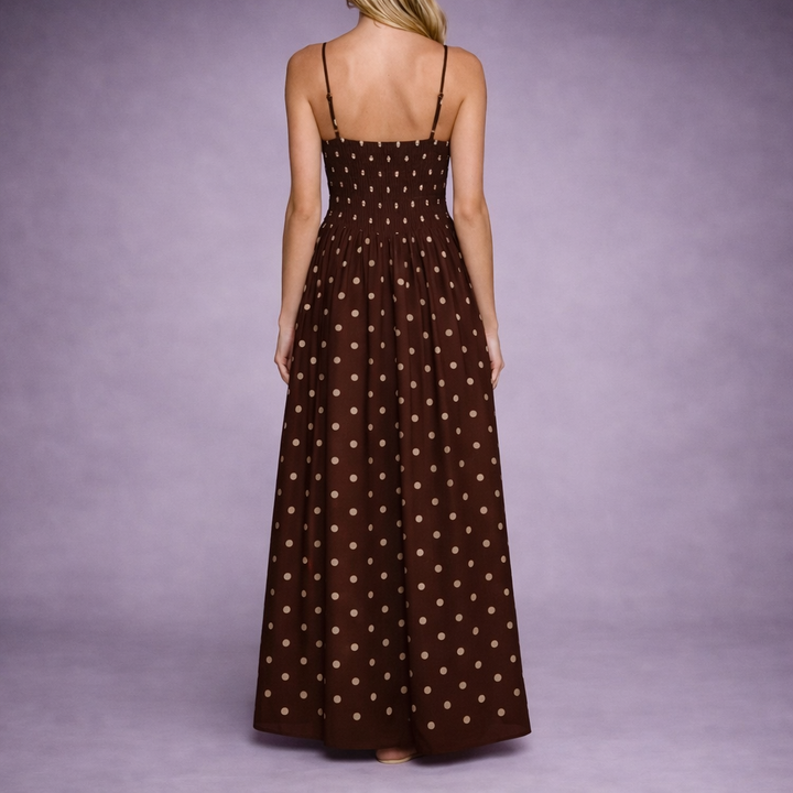 Eden Polka Dot Maxi Sundress