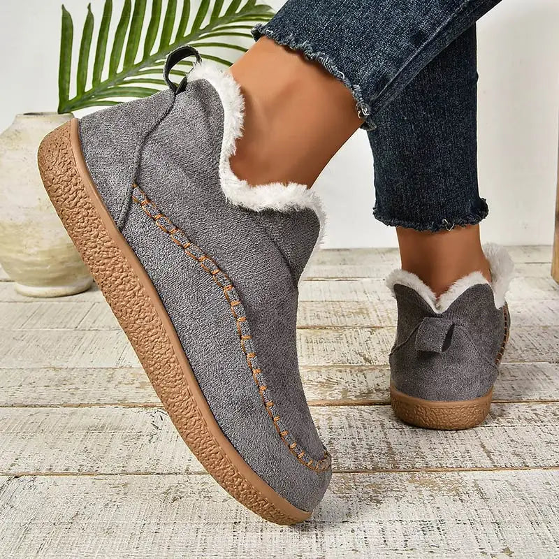Elmstead Suede Fur-Lined Ankle Boots