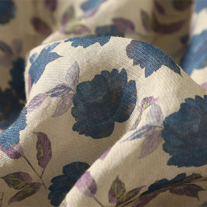Elise Floral Cotton Linen Top