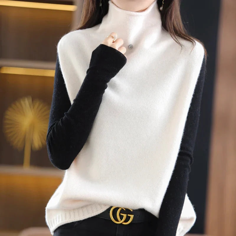 Aria Wool Layer Turtleneck