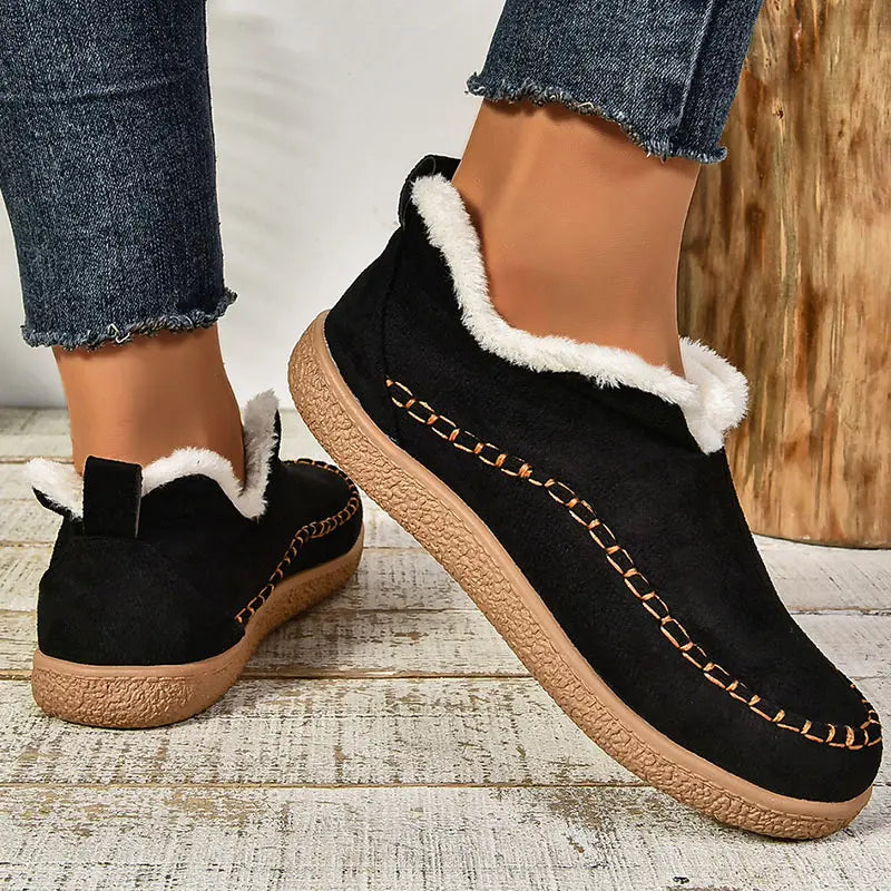 Elmstead Suede Fur-Lined Ankle Boots