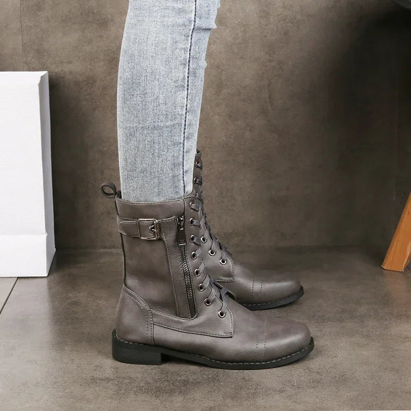 Ellery Lace-Up Combat Boots