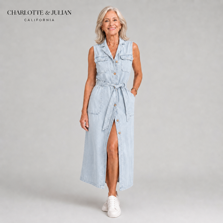 Vivienne™ Denim Maxi Dress