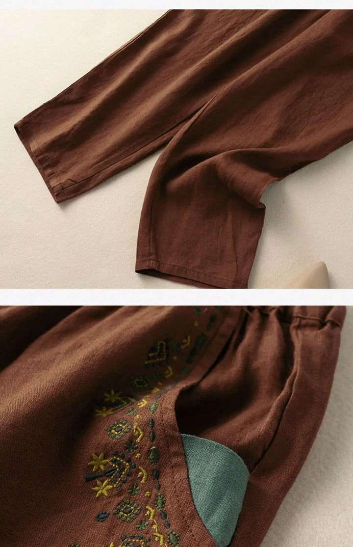 Amélie Cotton Linen Pants