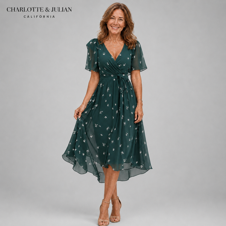 Celeste™ Wrap Midi Dress