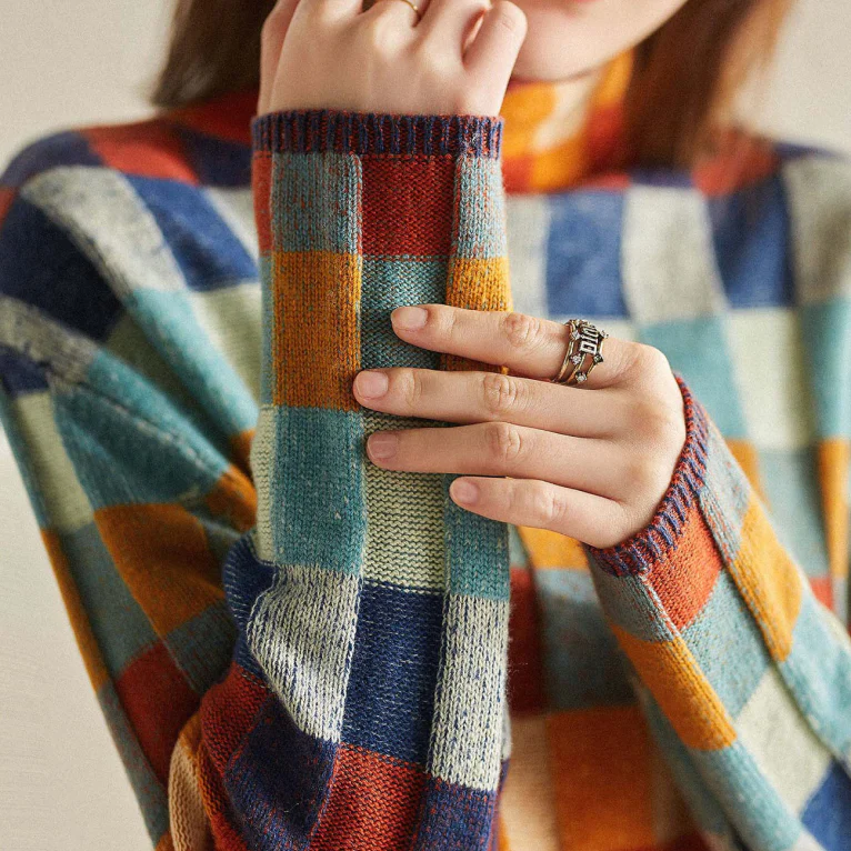 Belmore Plaid Knit Sweater